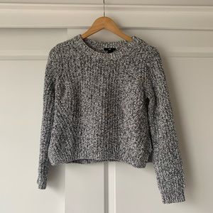 SOLD H&M black and white marled sweater
